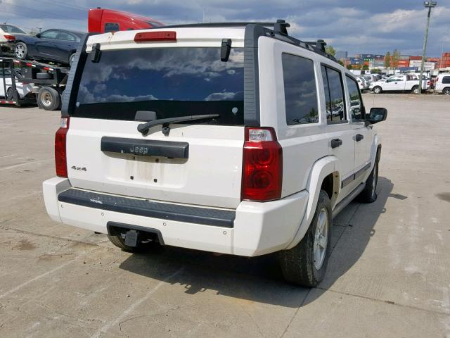 1J8HG48K06C342723 - 2006 JEEP COMMANDER თეთრი ფოტო 4