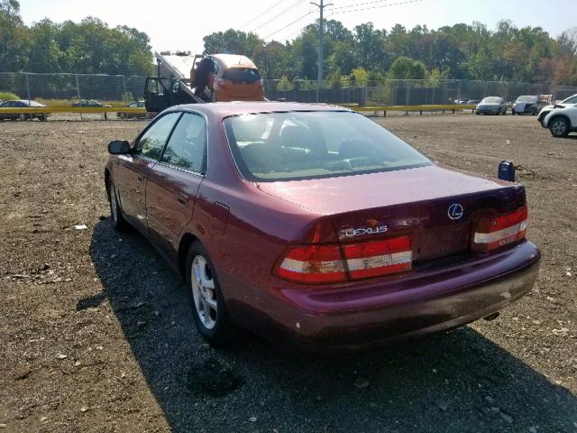 JT8BF28GX10299016 - 2001 LEXUS ES 300 RED photo 3