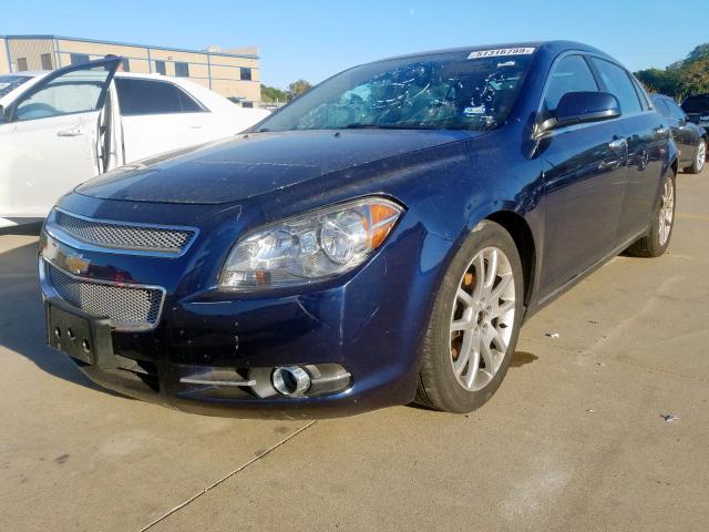1G1ZE5E71AF242069 - 2010 CHEVROLET MALIBU LTZ ლურჯი ფოტო 2