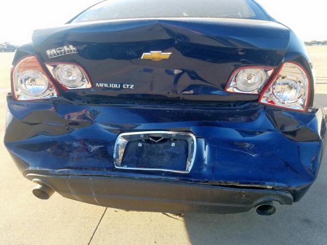 1G1ZE5E71AF242069 - 2010 CHEVROLET MALIBU LTZ ლურჯი ფოტო 9