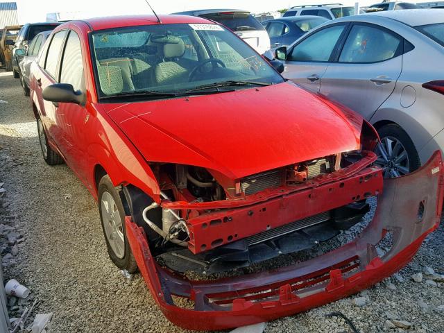 1FAFP34N67W264236 - 2007 FORD FOCUS ZX4 RED photo 1