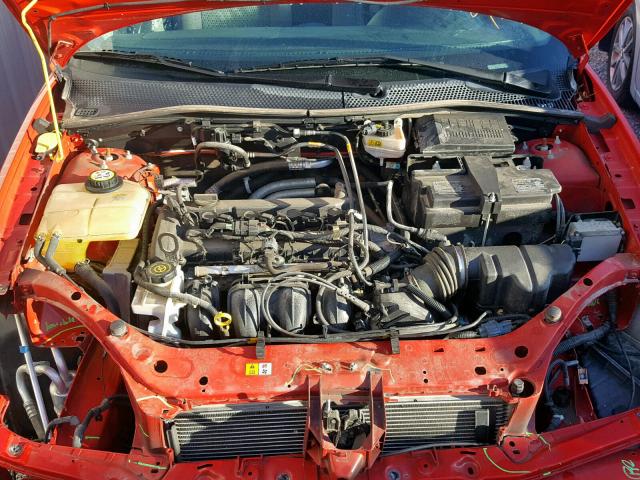 1FAFP34N67W264236 - 2007 FORD FOCUS ZX4 RED photo 7