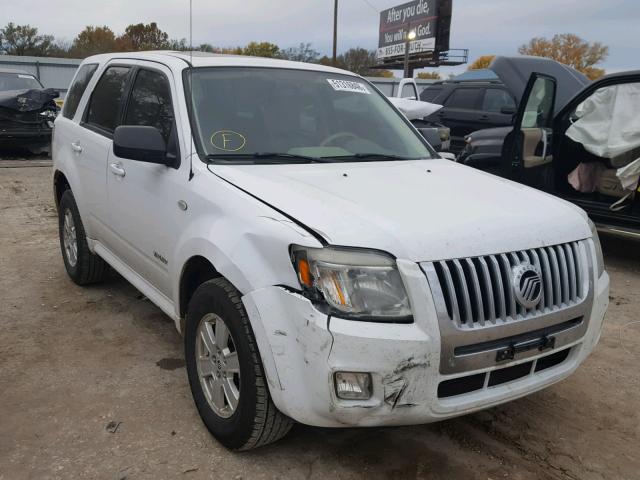 4M2CU81178KJ05264 - 2008 MERCURY MARINER WHITE photo 1