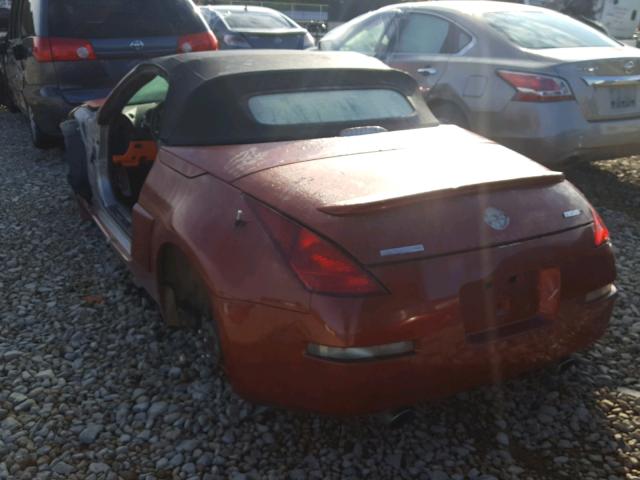 JN1AZ36A44T004121 - 2004 NISSAN 350Z ROADS ORANGE photo 3