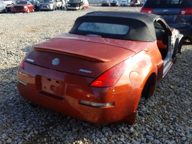 JN1AZ36A44T004121 - 2004 NISSAN 350Z ROADS ORANGE photo 4