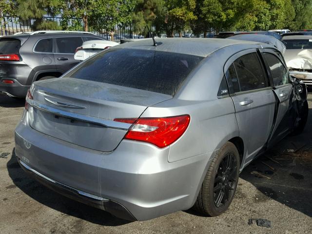 1C3CCBBG0DN528001 - 2013 CHRYSLER 200 TOURIN GRAY photo 4