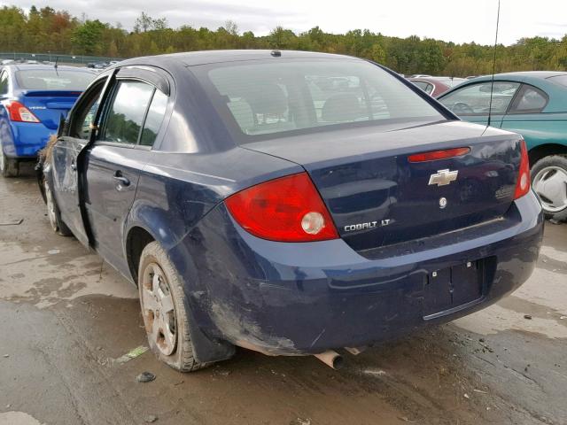 1G1AL58F287262373 - 2008 CHEVROLET COBALT LT BLUE photo 3