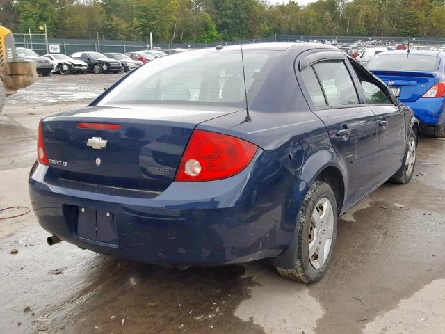 1G1AL58F287262373 - 2008 CHEVROLET COBALT LT BLUE photo 4