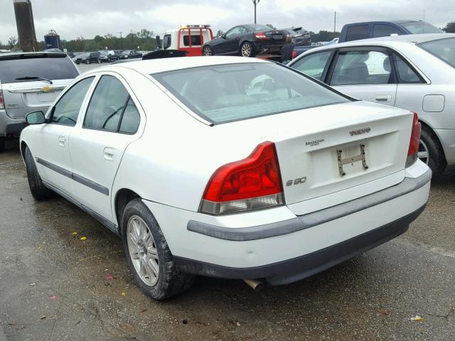 YV1RS61T342346190 - 2004 VOLVO S60 WHITE photo 3