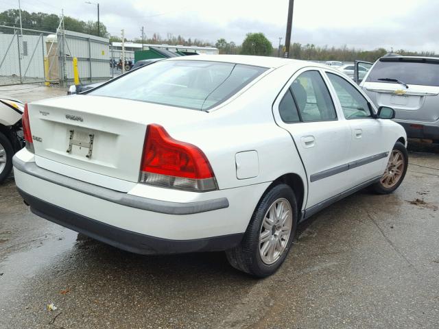 YV1RS61T342346190 - 2004 VOLVO S60 WHITE photo 4