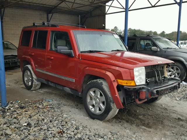 1J8HH58NX6C145734 - 2006 JEEP COMMANDER BURGUNDY photo 1