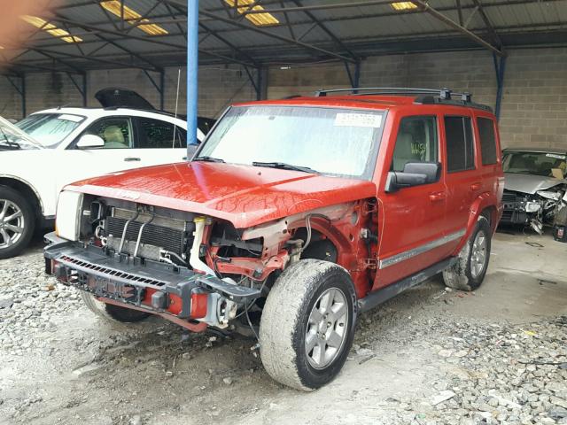 1J8HH58NX6C145734 - 2006 JEEP COMMANDER BURGUNDY photo 2
