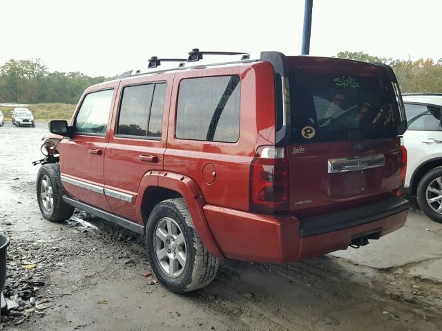1J8HH58NX6C145734 - 2006 JEEP COMMANDER BURGUNDY photo 3