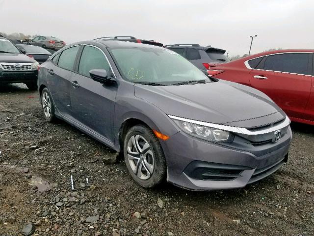 2HGFC2F54JH540546 - 2018 HONDA CIVIC LX GRAY photo 1