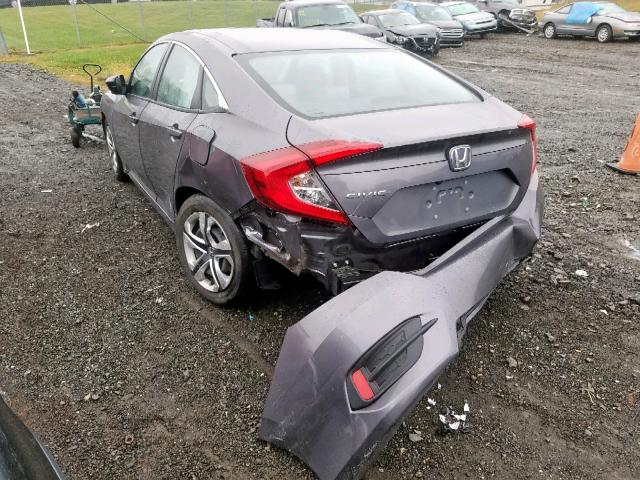 2HGFC2F54JH540546 - 2018 HONDA CIVIC LX GRAY photo 3