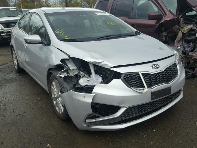 KNAFX4A8XF5356935 - 2015 KIA FORTE EX SILVER photo 1