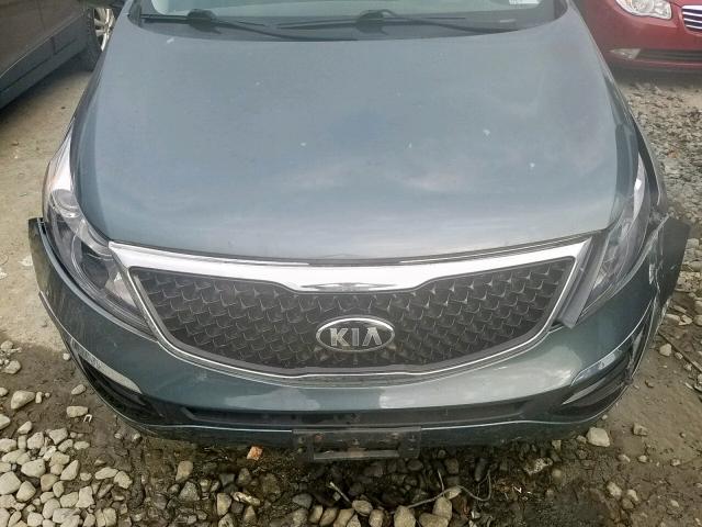 KNDPC3AC3E7613163 - 2014 KIA SPORTAGE E GREEN photo 7