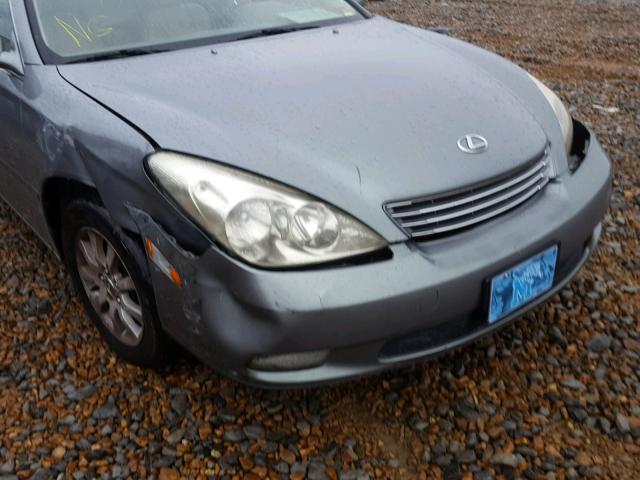 JTHBF30G130103436 - 2003 LEXUS ES 300 GRAY photo 9