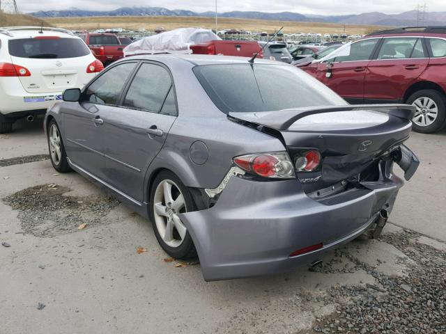 1YVHP80D865M11989 - 2006 MAZDA 6 S GRAY photo 3