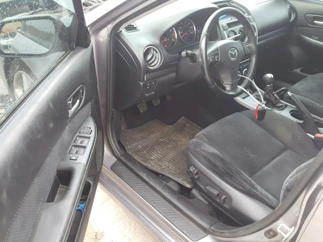 1YVHP80D865M11989 - 2006 MAZDA 6 S GRAY photo 9