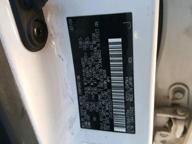 JTLKT324350191135 - 2005 TOYOTA SCION XB Ақ фото 10