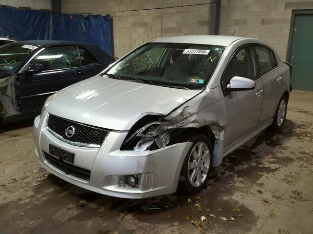 3N1AB6AP2BL625506 - 2011 NISSAN SENTRA 2.0 SILVER photo 2