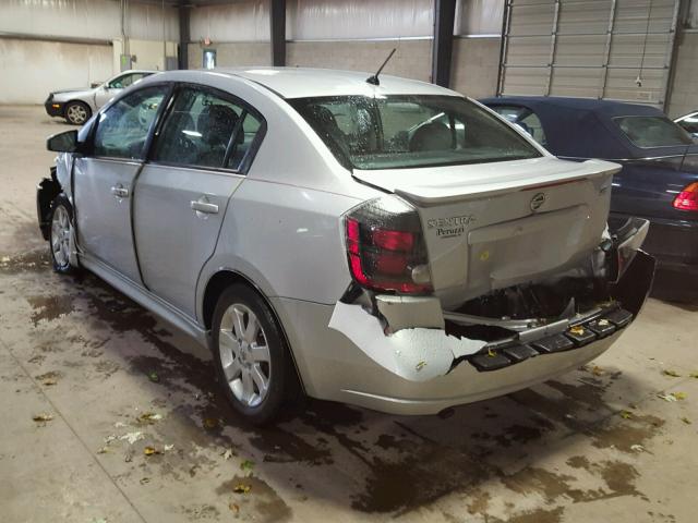 3N1AB6AP2BL625506 - 2011 NISSAN SENTRA 2.0 SILVER photo 3