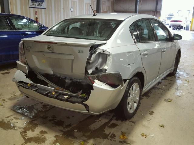 3N1AB6AP2BL625506 - 2011 NISSAN SENTRA 2.0 SILVER photo 4