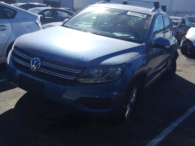 WVGRV7AX9HW510915 - 2017 VOLKSWAGEN TIGUAN WOL BLUE photo 2