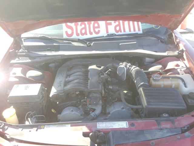 2B3CA3CV9AH250631 - 2010 DODGE CHARGER SX MAROON photo 7