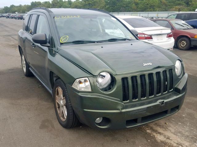 1J8FT47W77D212148 - 2007 JEEP COMPASS GREEN photo 1