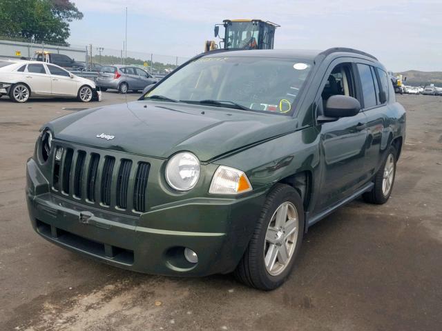 1J8FT47W77D212148 - 2007 JEEP COMPASS GREEN photo 2