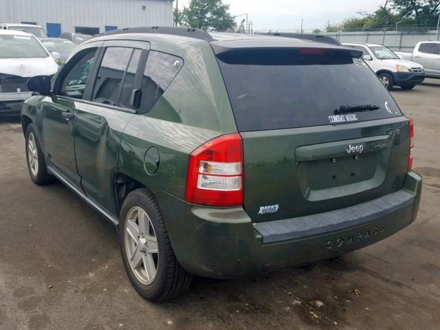 1J8FT47W77D212148 - 2007 JEEP COMPASS GREEN photo 3