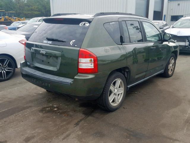 1J8FT47W77D212148 - 2007 JEEP COMPASS GREEN photo 4