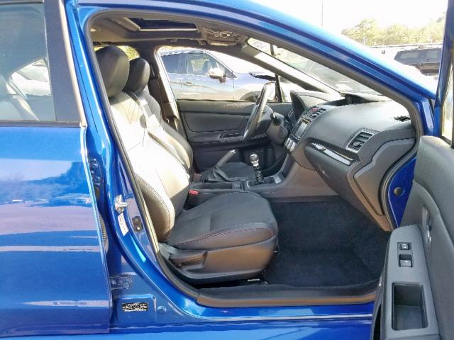 JF1VA1J69F9835942 - 2015 SUBARU WRX LIMITE BLUE photo 5