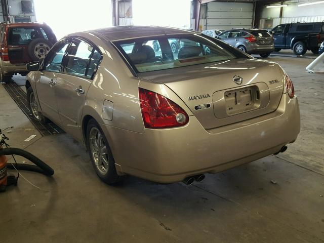 1N4BA41E26C828667 - 2006 NISSAN MAXIMA SE GOLD photo 3