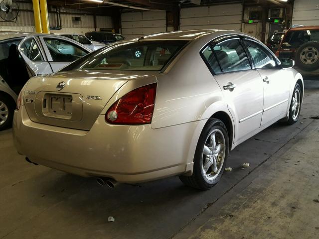 1N4BA41E26C828667 - 2006 NISSAN MAXIMA SE GOLD photo 4