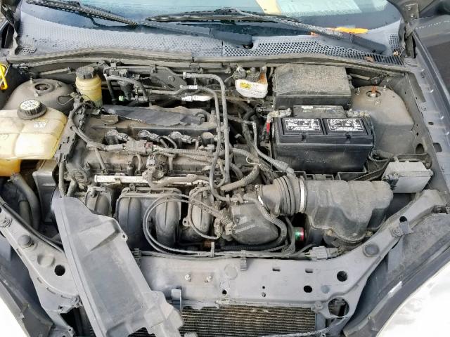 1FAFP34NX5W236677 - 2005 FORD FOCUS ZX4 GRAY photo 7