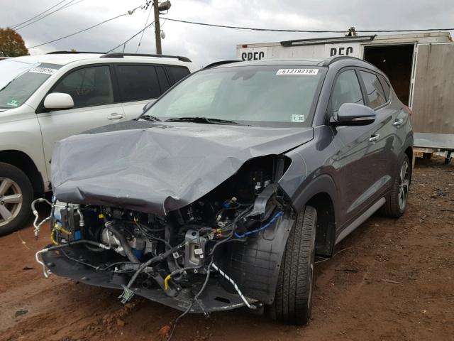 KM8J3CA22JU606354 - 2018 HYUNDAI TUCSON LIM GRAY photo 2