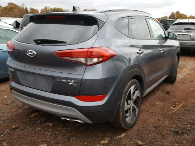 KM8J3CA22JU606354 - 2018 HYUNDAI TUCSON LIM GRAY photo 4