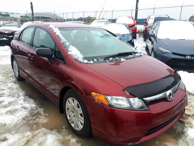 2HGFA15387H032363 - 2007 HONDA CIVIC DX RED photo 1