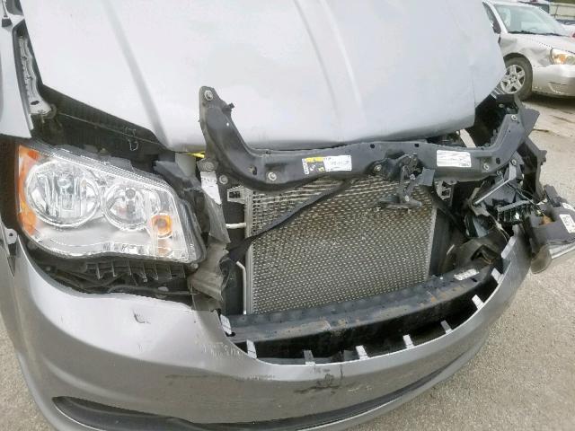 2C4RDGBG9FR641516 - 2015 DODGE GRAND CARA SILVER photo 9