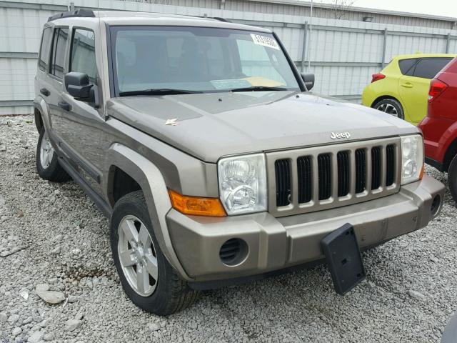 1J8HG48K96C123291 - 2006 JEEP COMMANDER BEIGE photo 1