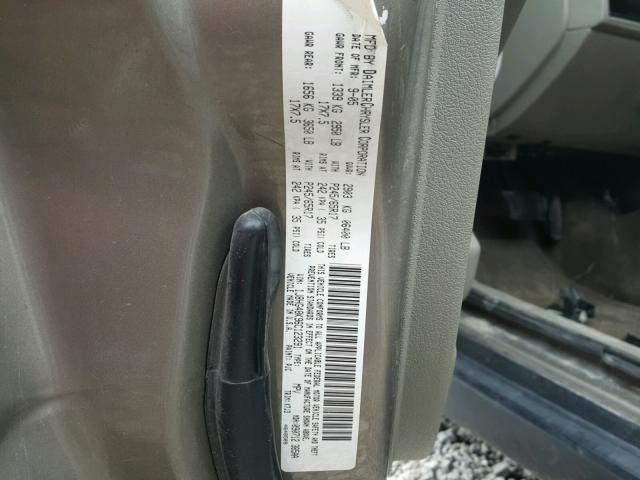 1J8HG48K96C123291 - 2006 JEEP COMMANDER BEIGE photo 10