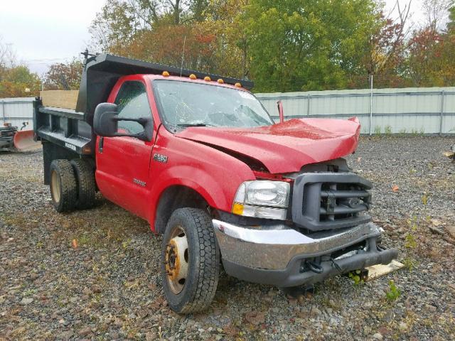 1FDAF57P14EB45961 - 2004 FORD F550 SUPER RED photo 1