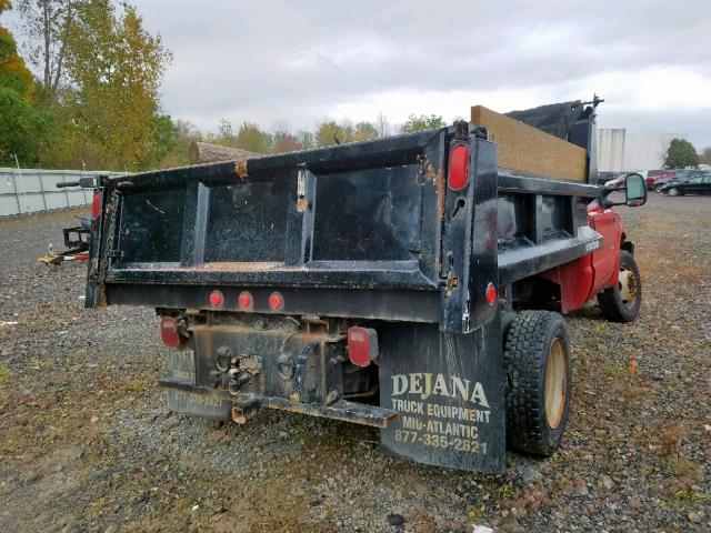 1FDAF57P14EB45961 - 2004 FORD F550 SUPER RED photo 4