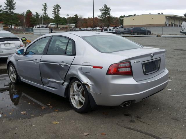 19UUA66227A007919 - 2007 ACURA TL SILVER photo 3