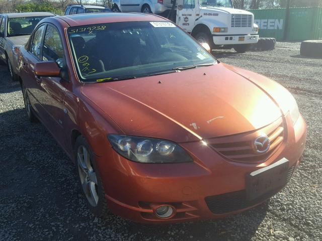 JM1BK323541157289 - 2004 MAZDA 3 S ORANGE photo 1