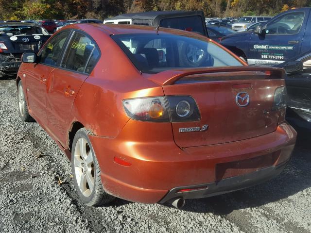 JM1BK323541157289 - 2004 MAZDA 3 S ORANGE photo 3