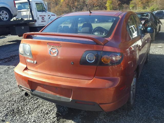 JM1BK323541157289 - 2004 MAZDA 3 S ORANGE photo 4